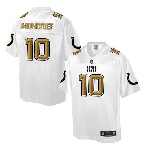 Men's Game Donte Moncrief Nike Jersey White - #10 Pro Line Fashion NFL Indianapolis Colts